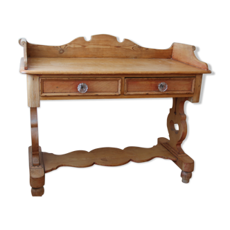 English desk in ancient pine