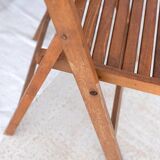 Paire de chaises pliantes vintage