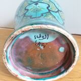 Handcrafted Safi turquoise vase signed