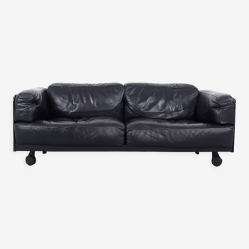 Twice 2.5-Seater Leather Sofa by Pierluigi Cerri for Poltrona Frau, 1990s