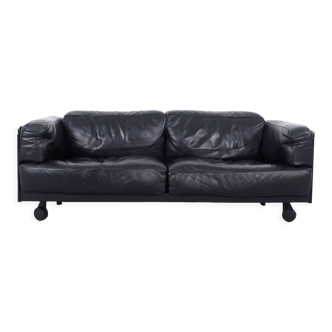 Twice 2.5-Seater Leather Sofa by Pierluigi Cerri for Poltrona Frau, 1990s
