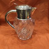 Carafe for orangeade, glass and crystal