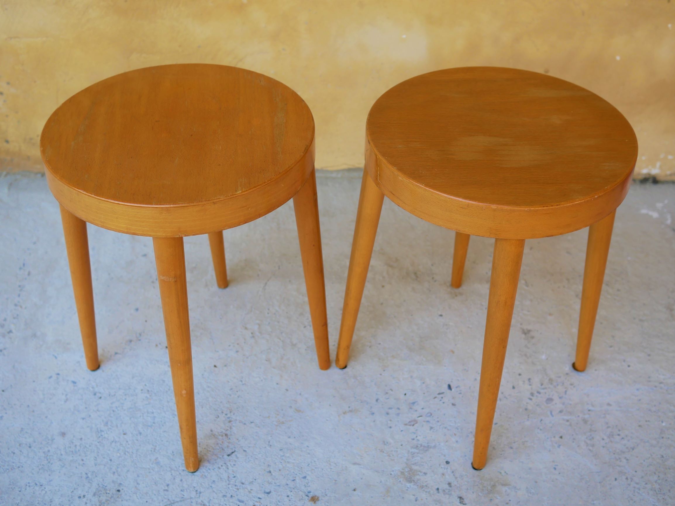 Pair of stools by Baumann