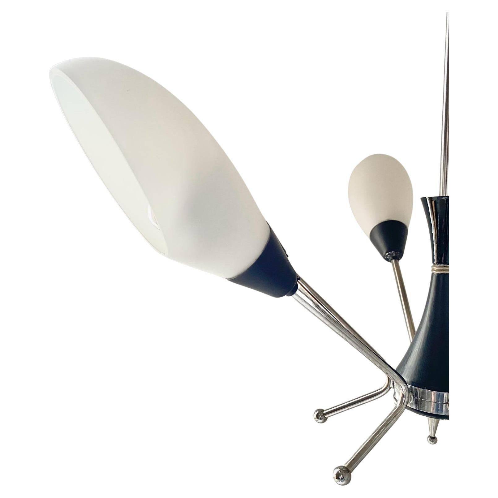 Vintage Sputnik chandelier, Attributed to Stilnovo, Italy 1960 's
