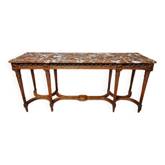 Empire Console, Napoleon III Period, Franica Red Marble