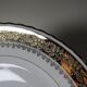 Set of 6 vintage flat plates ADP L Royal Limoges, gilded porcelain - 2