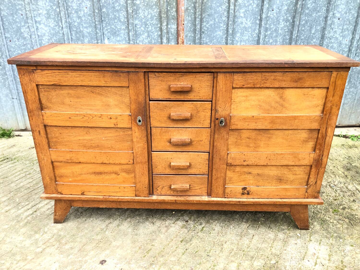 Vintage René Gabriel oak sideboard