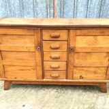 Buffet vintage René Gabriel en chêne