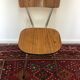 Lot de 6 chaises en formica bois foncé
