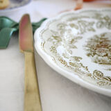 English style plate green décor