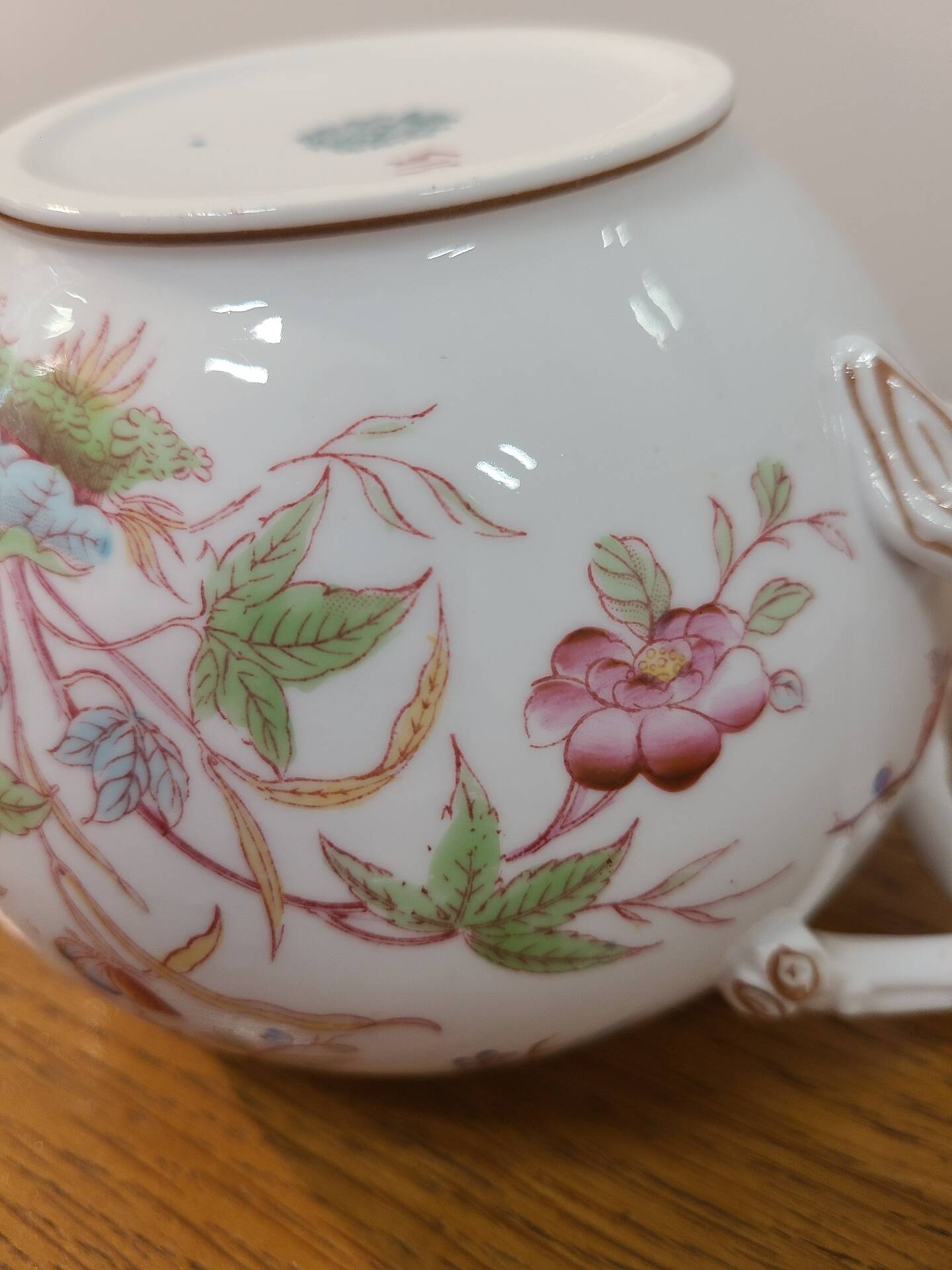 Sarreguemines porcelaine - sucrier modèle minton