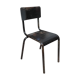 Black metal chair
