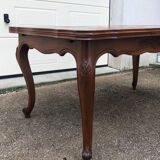 French provincial dining table, Louis XV style