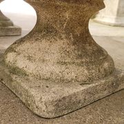 Pair of medicis vases in old reconstituted stone 1950s