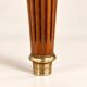 Extendable dining table – Louis XVI style – Mahogany, leather, brass