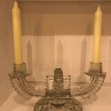 Art Deco 2-branched candle holders