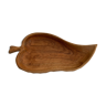 Empty pocket carved wood leaf shape