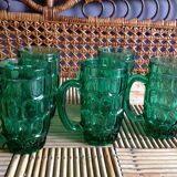Lot de 5 chopes vertes