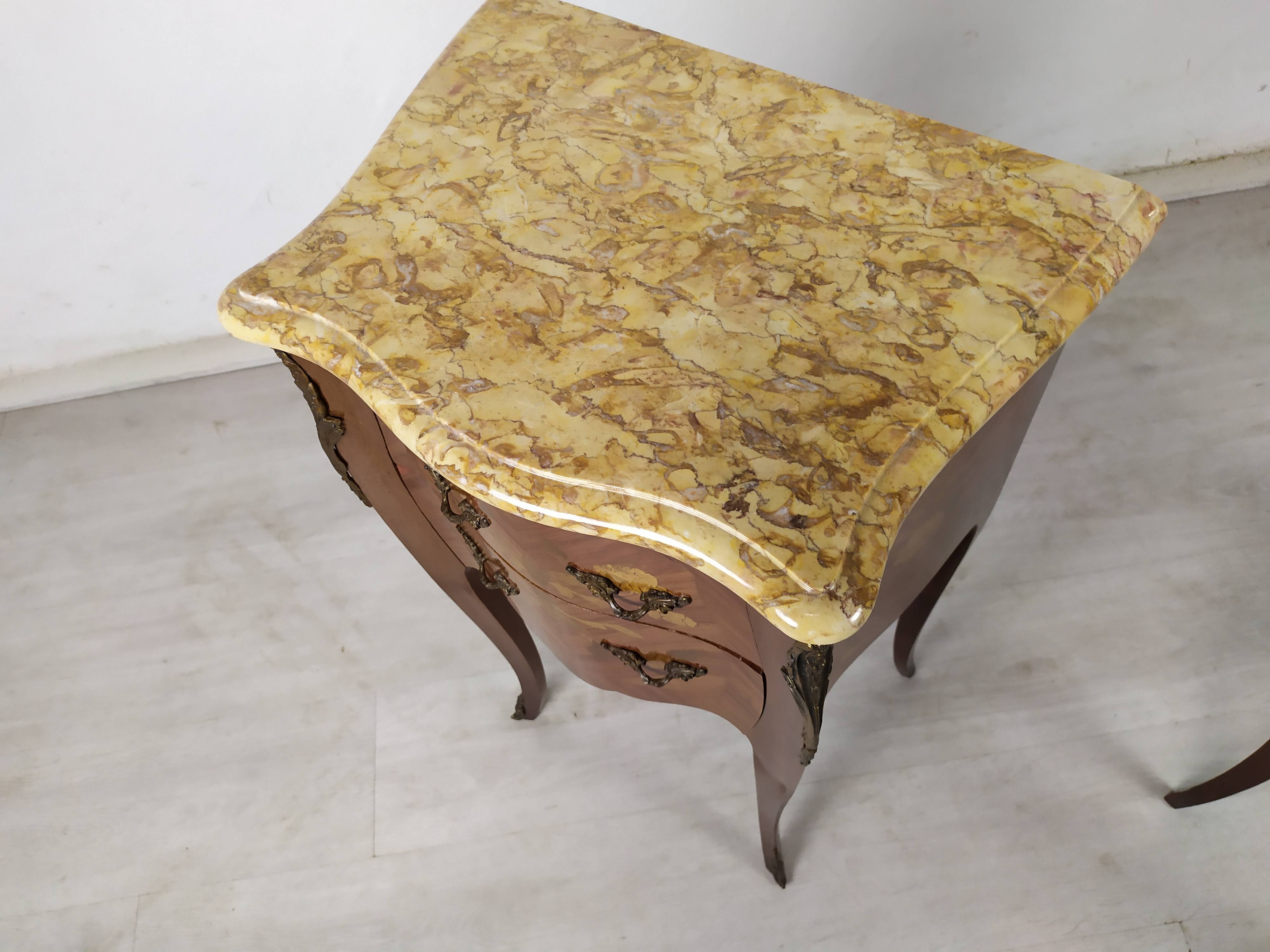 Pair of Louis XV style bedside tables