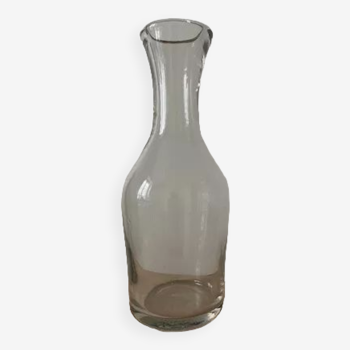 Carafe in thick white glass