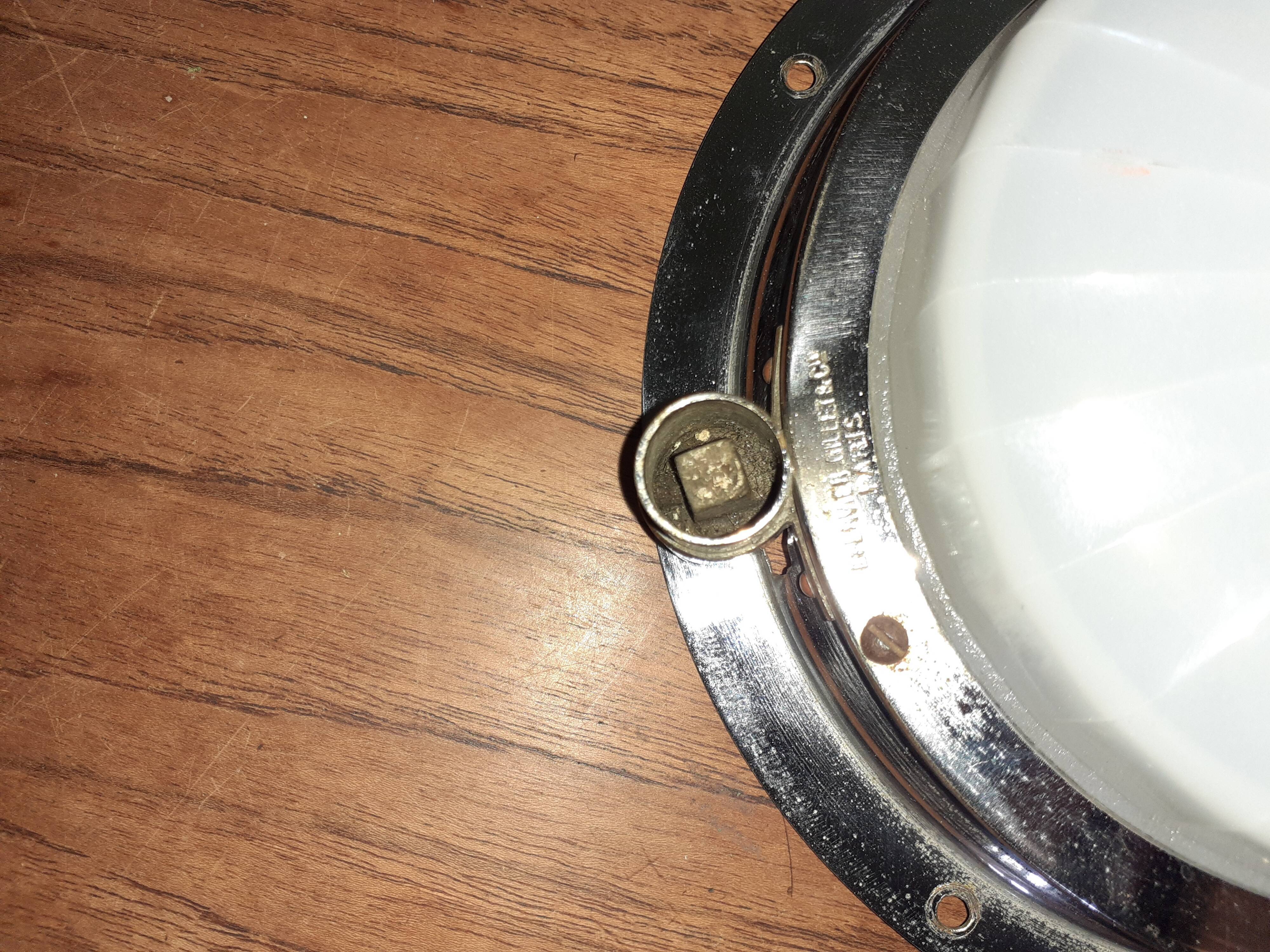 Pair of train wagon art-deco lamps