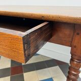 Walnut farm table 19th century