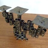Brutalist Iron Candleholder, 1960s
