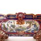 Antique jardinière in majolica Man. Santarelli Gualdo Tadini Italy 1920s