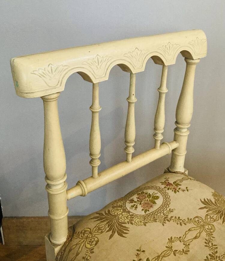 Straw-seated bench, late 19th/early 20th century (formerly a piano bench)