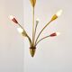 Mid century brass italian chandelier, 1960s