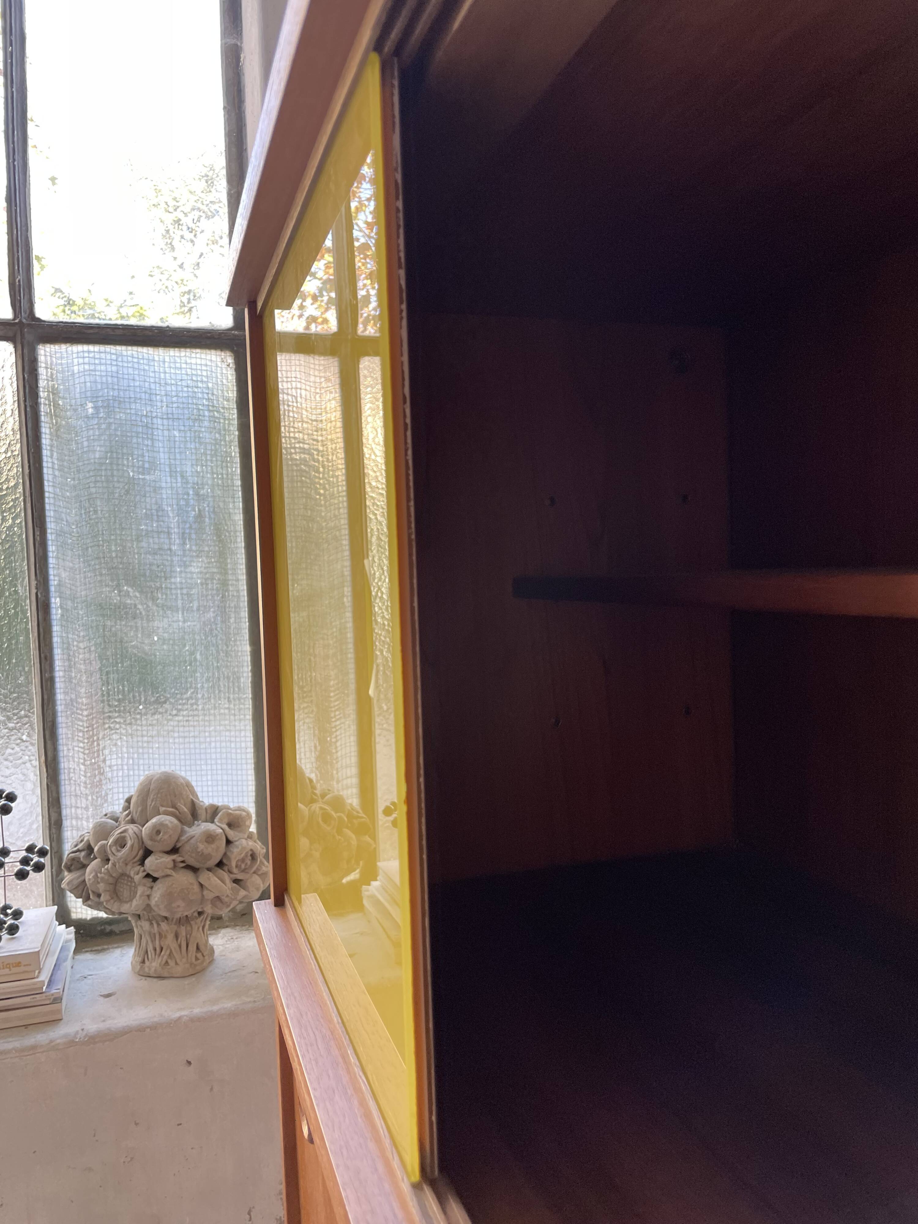 Modernist teak secretary desk, 1950s