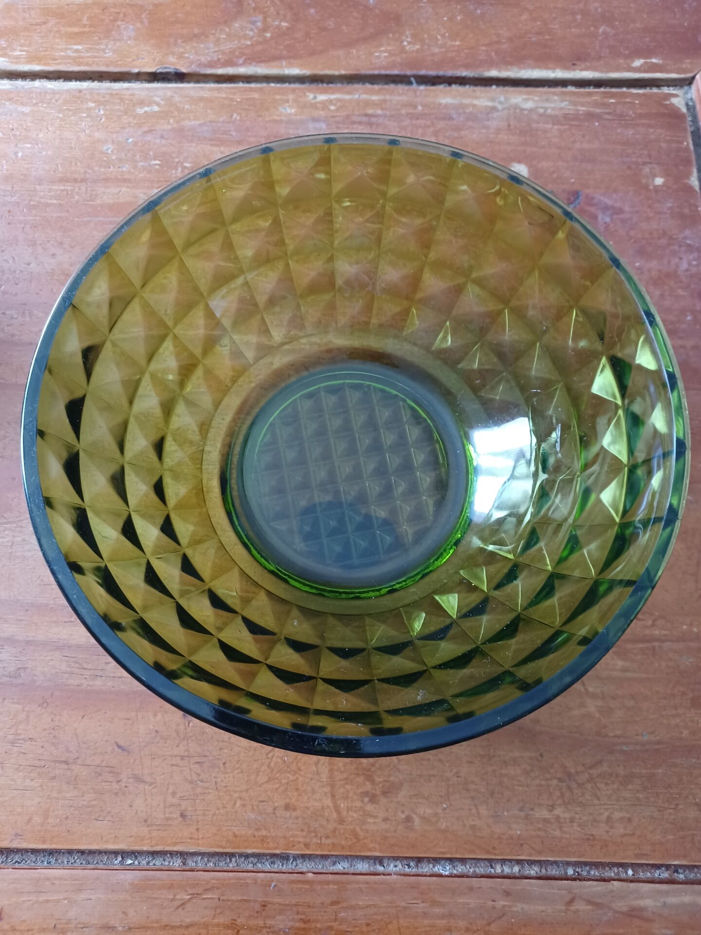 Saladier en verre vintage