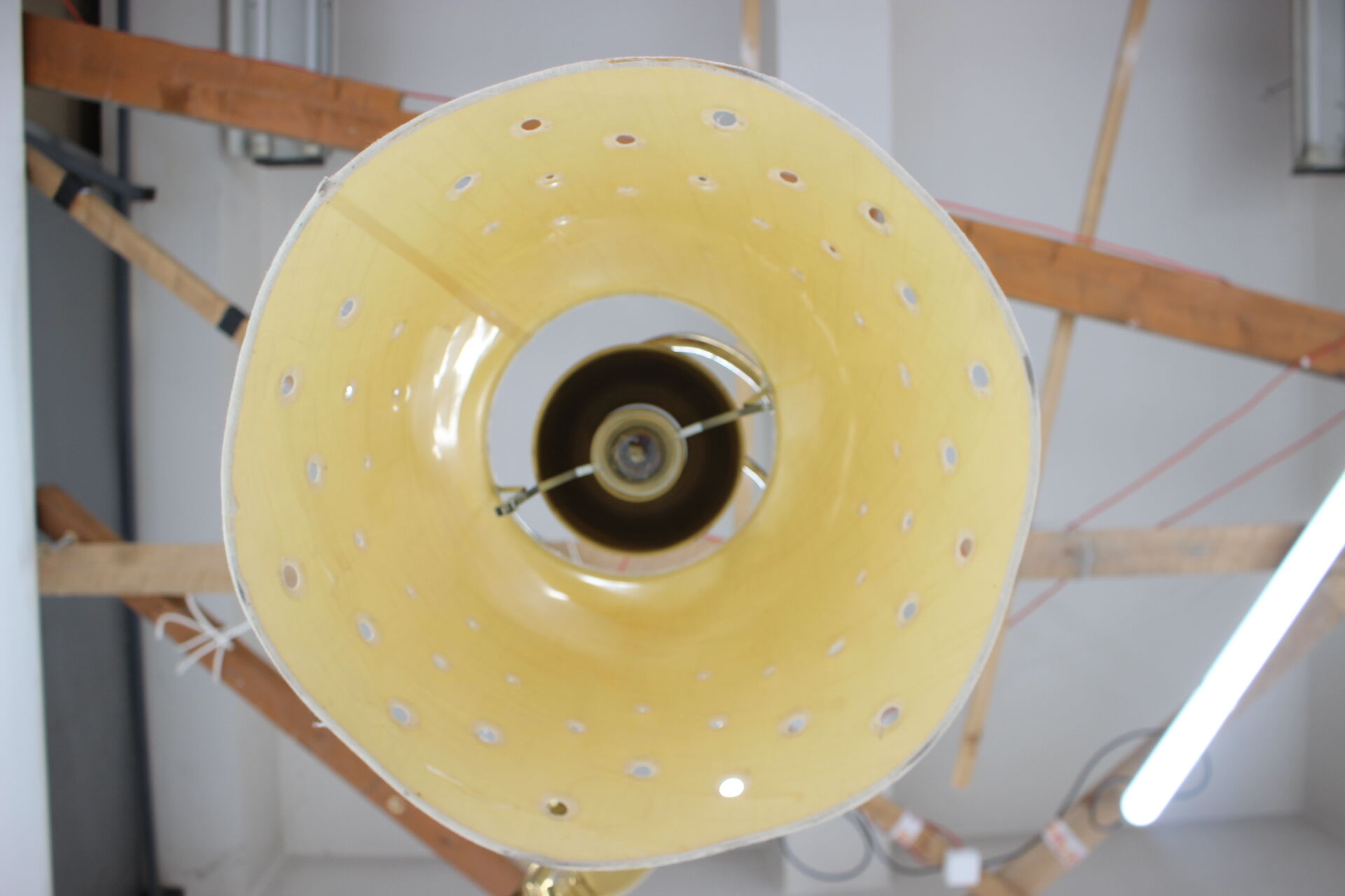 1970s italian brass pendant light