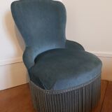 Velvet toad armchair