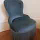Velvet toad armchair