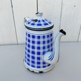 Old enamelled coffee maker vintage tiles