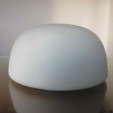Ceiling lamp "half sphere" in white opaline 60s 70s