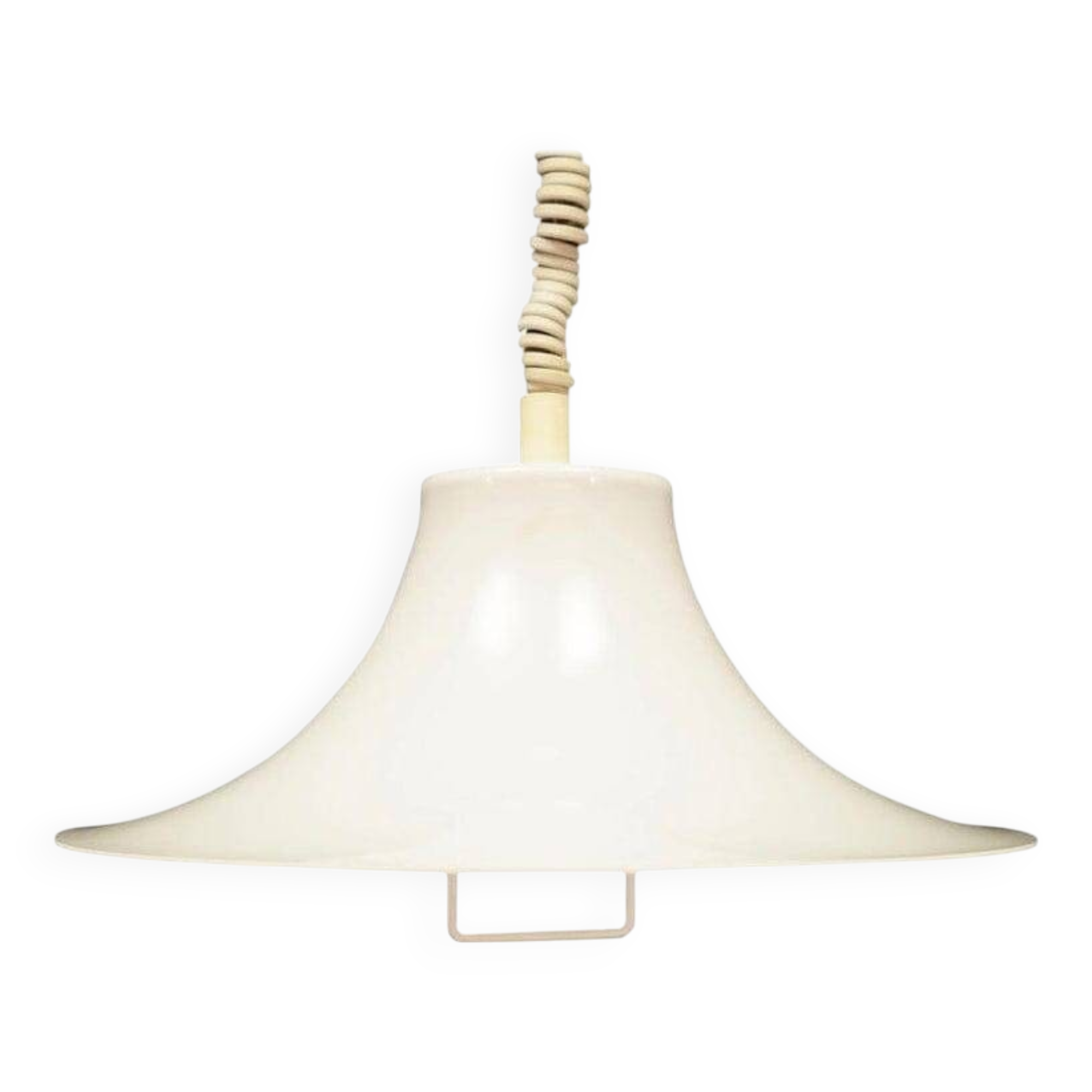 White pendant lamp, Danish design, 1970s, manufacturer: Fog & Morup