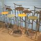 Quatre tabourets design 1960