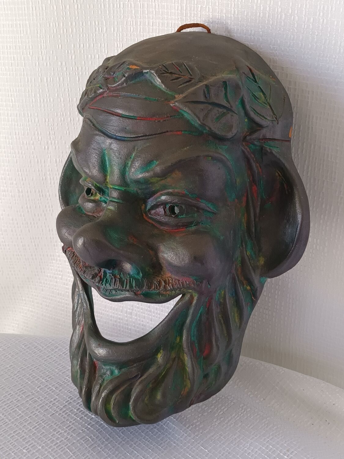 Vintage Socrates terracotta mask
