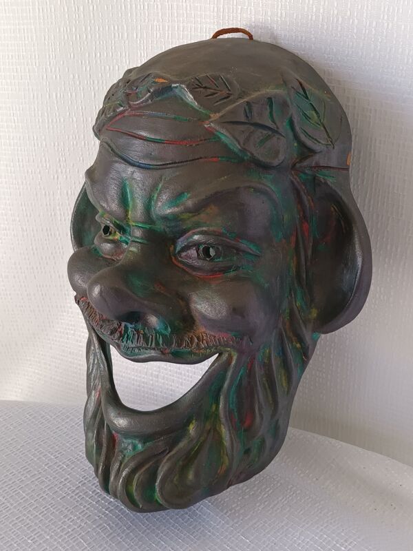 Masque en terre cuite Socrates vintage