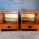 Paire de tables de chevet en palissandre, années 1960-70