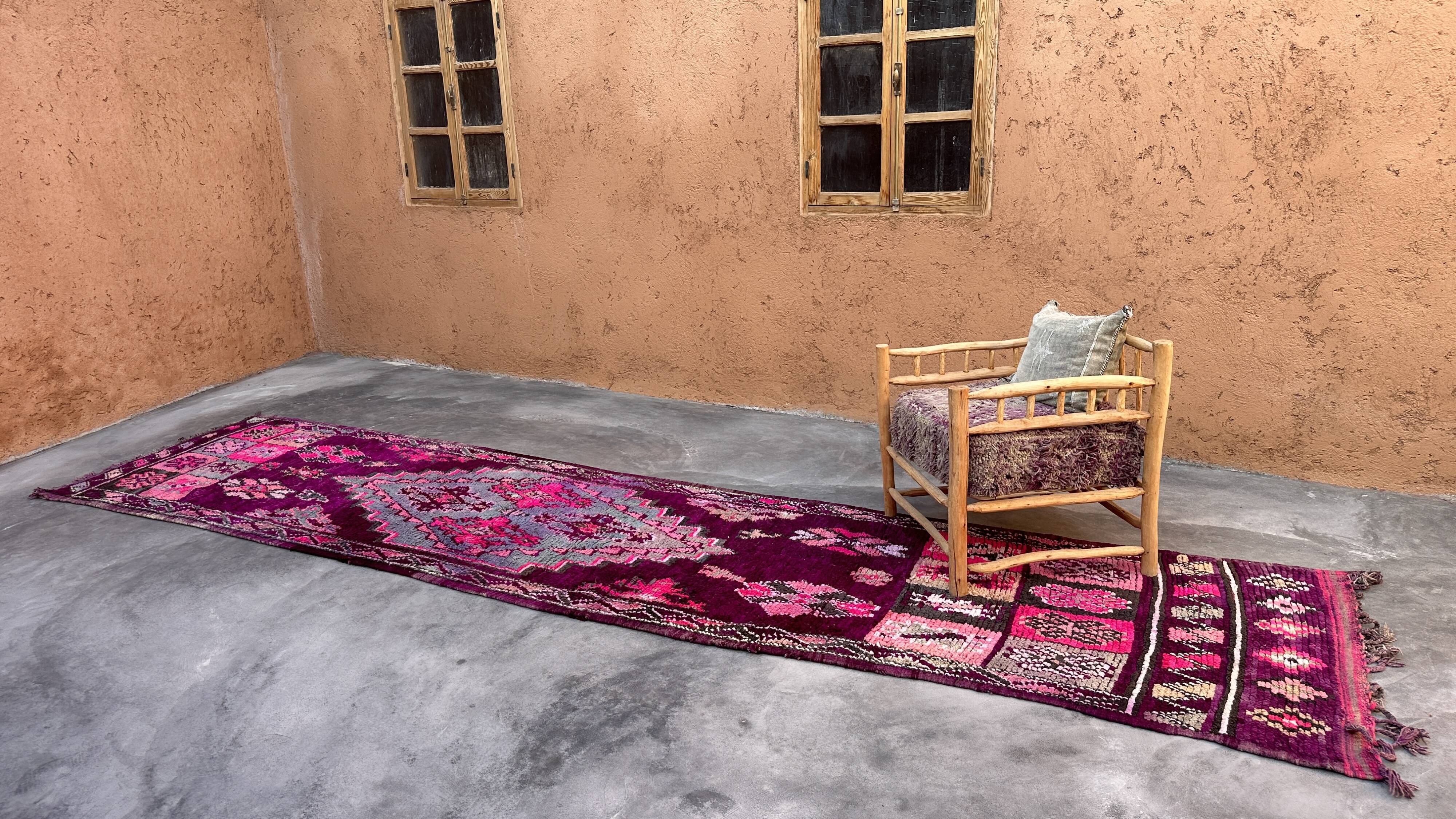 Wool corridor carpet - 120 x 557 cm