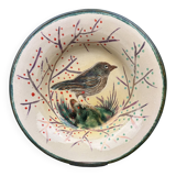 Eusebio Diaz Costa 1904 - 1966 Ceramic deep plate Bisbal Gerone n°1