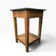 Vintage high side table in wood / counter / mini kitchen furniture