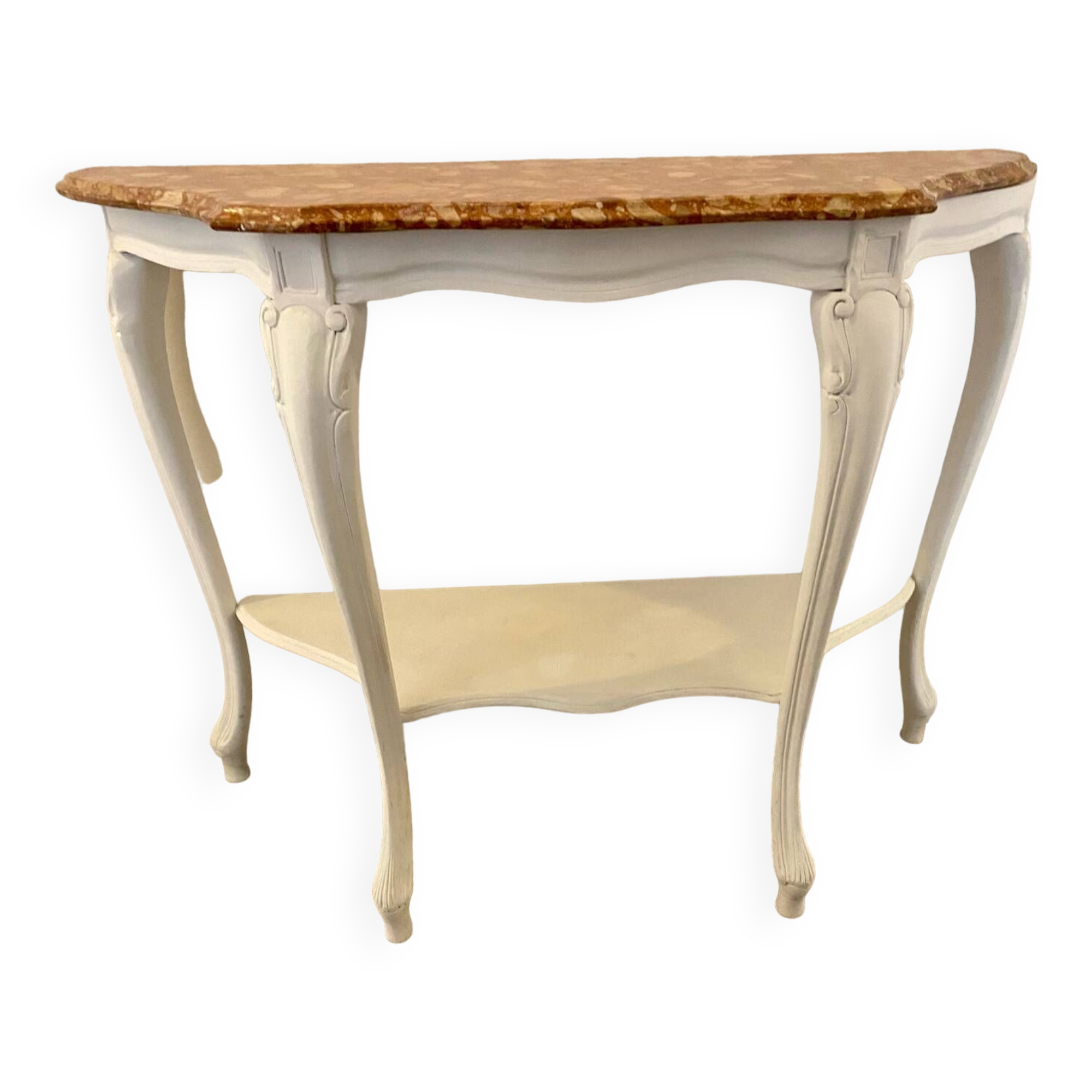 Wood and marble console