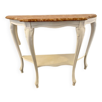 Wood and marble console