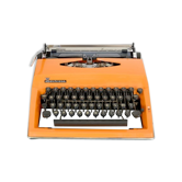Triumph orange typewriter "Luxury Contessa"