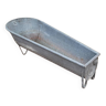 Old galvanized zinc bathtub - 1m63