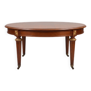Table en Acajou avec rallonge style Louis XVI